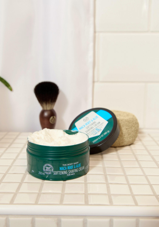 Crema de Afeitar de Raíz de Maca y Aloe para Hombre 200 ml