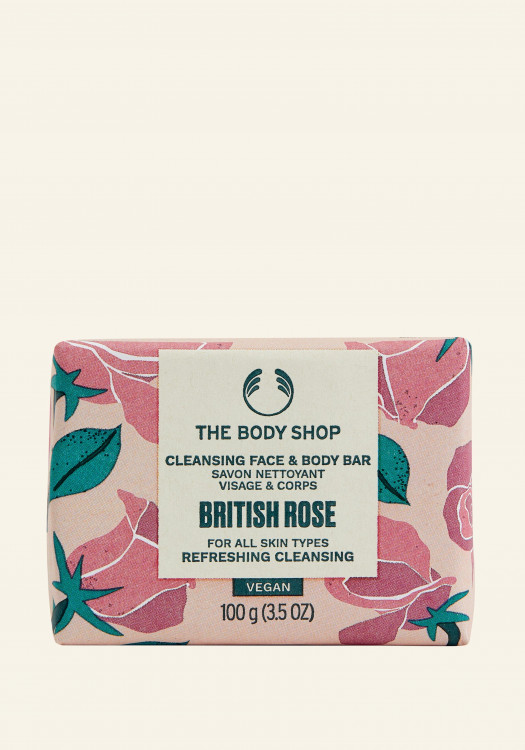 Barra Sólida Facial y Corporal de British Rose 100 g