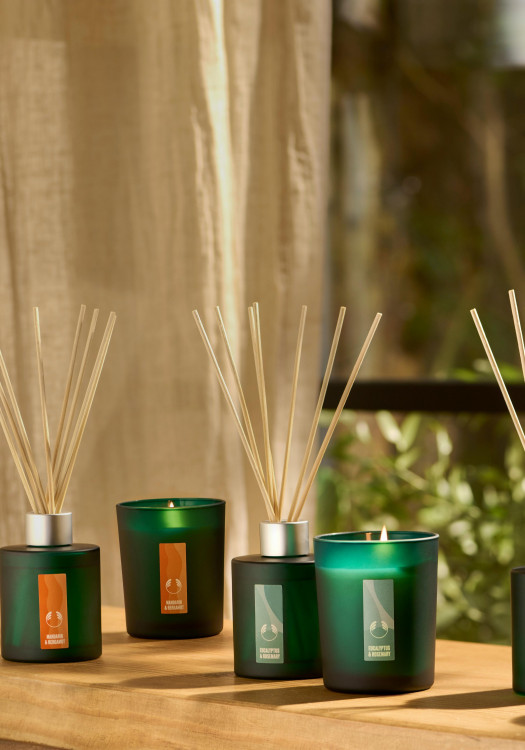 Breathe Eucalipto y Romero Vela relajante Perfumada 180 g