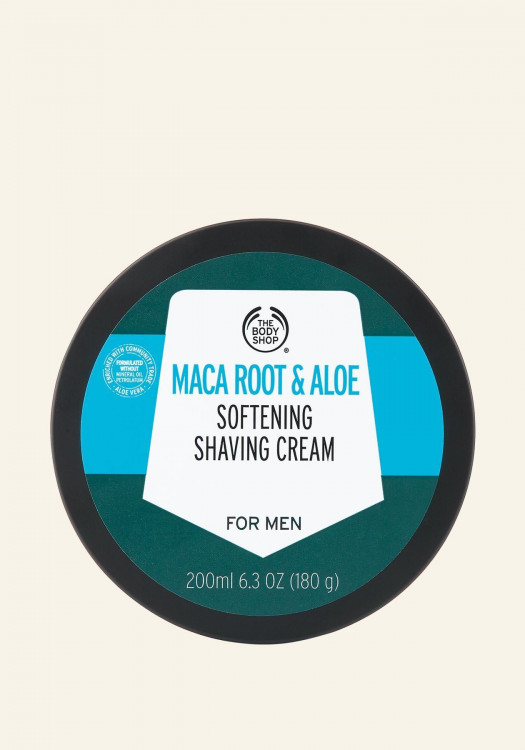 Crema de Afeitar de Raíz de Maca y Aloe para Hombre 200 ml