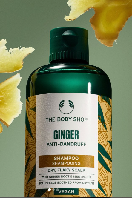 Jengibre + cuidado = cabello revitalizado Champú de Jengibre . Un imprescindible de The Body Shop